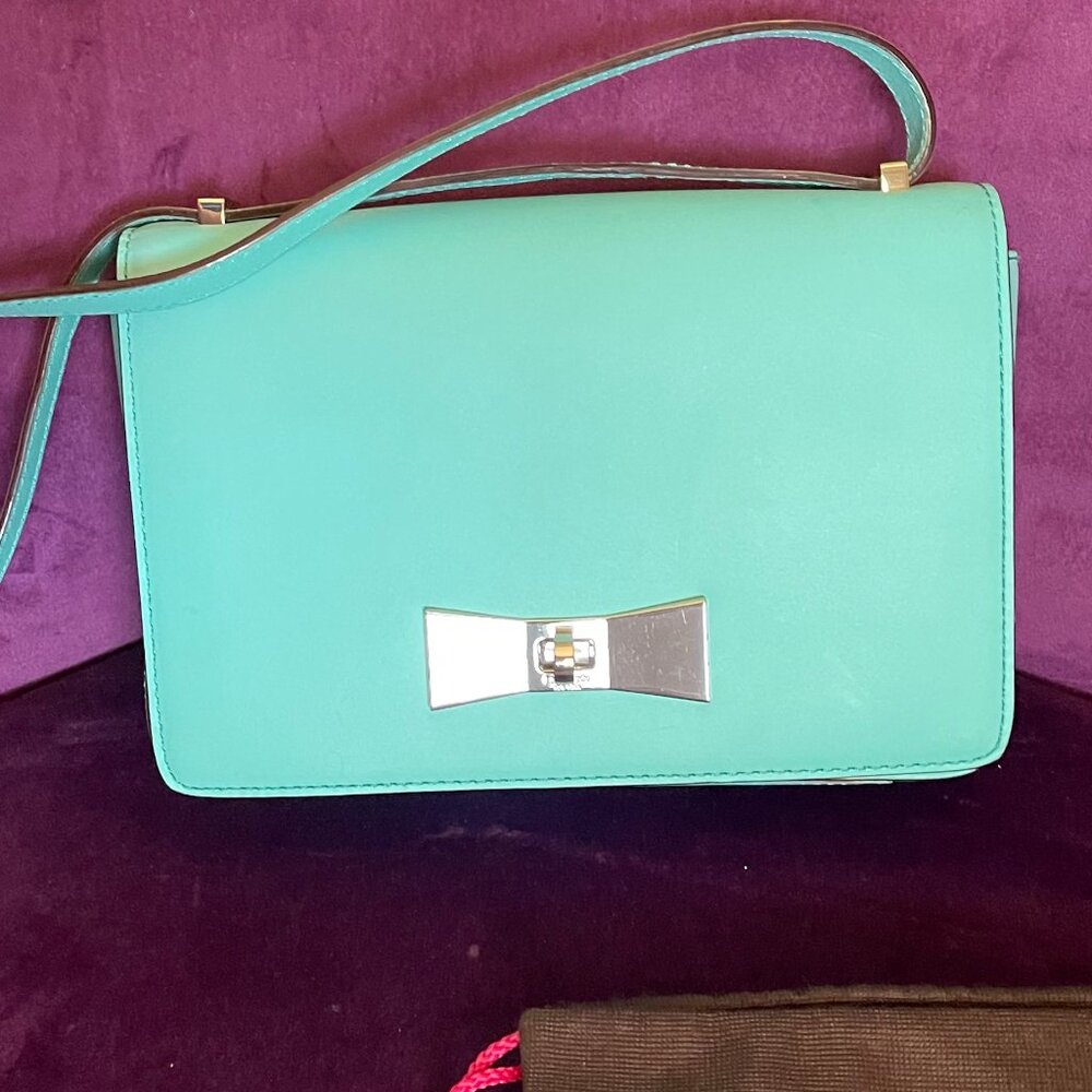 Kate Spade Turquoise Bow Locket Bag